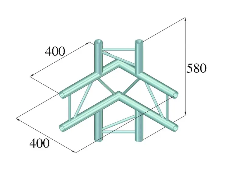 ALUTRUSS DECOLOCK DQ2-PAC44V 4-way corner 
